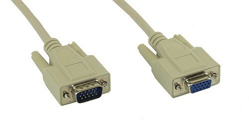 VGA Monitor Cable 2m Extension 15 pin HD (m/f)