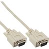 VGA cable, InLine®, 15pin HD M/M, beige, 5m