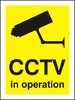 CCTV Warning Sign (english), 400x488mm, Heavy Duty PVC