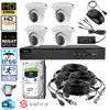 Safire Complete HD CCTV System, 4 HD dome cameras incl. DVR and 1TB fitted storage - 1080p