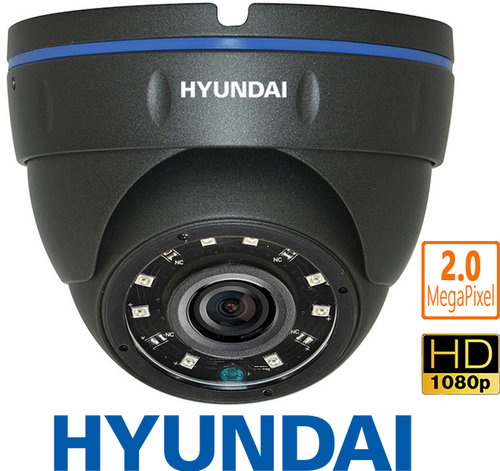 HYU-700 - Hyundai full HD 4 in 1 dome CCTV camera 2MPix HDCVI/HDTVI/AHD/960H 2.8mm weatherproof F4N1