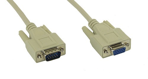 VGA Monitor Cable 5m Extension 15 pin HD (m/f)