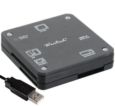 Card Reader USB 2.0, Wintech CR-15, All-in-1
