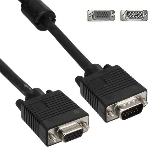 VGA / S-VGA Monitor Cable Extension 15m, 15 pin HD (m/f)