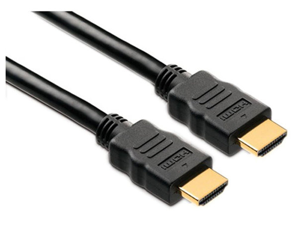 HDMI High Speed Cable with Ethernet, 3D video, gold plated, 1m