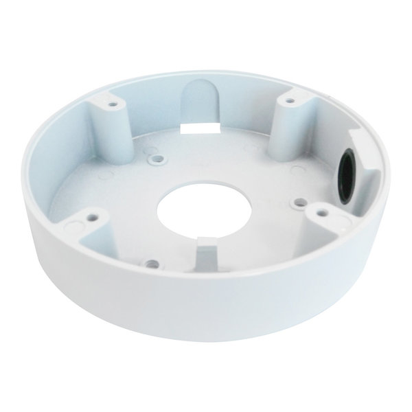 Bracket / Dome camera deep base for large vandal proof dome cameras (119mm diameter), colour white