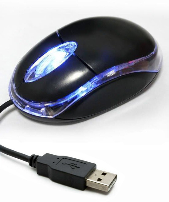 USB Computer / DVR Mouse, Optical, Scroll Button