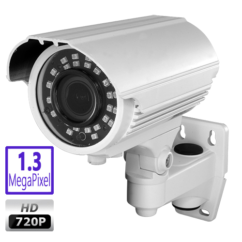 NVW263HD - 1.3MPix HD varifocal 4 in 1 CCTV camera HDCVI/HDTVI/AHD/CVBS (1000TVL), weatherproof 4N1