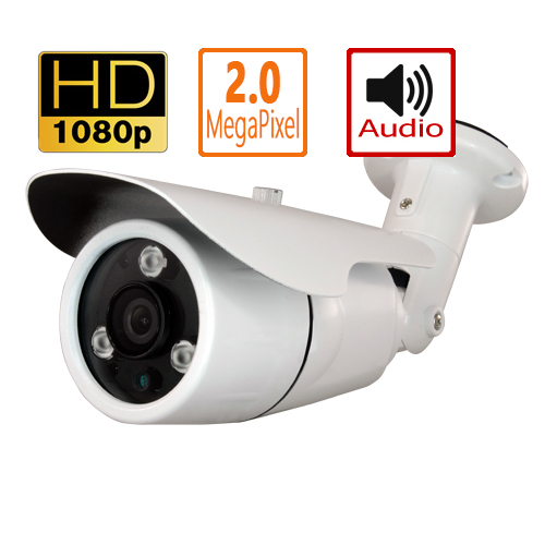 NVW2006HD - 2MPix full HD CCTV Camera HDCVI 3.6mm optical lens weatherproof night vision audio FHAC
