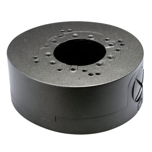Deep Base / Junction Box for small dome cameras, metal, dark grey