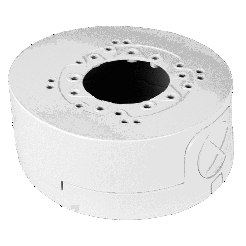 Deep Base / Junction Box for small dome cameras, metal, white